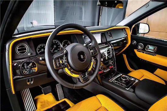 勞斯萊斯庫里南suv黑色鍛造黃bb版賣全國(guó)