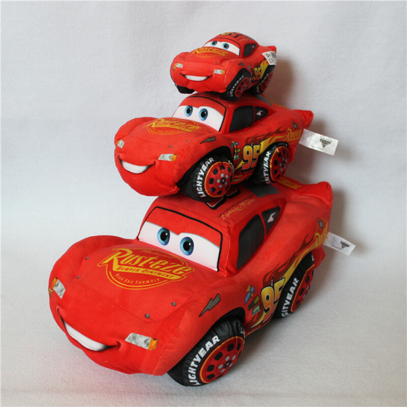 小汽車總動(dòng)員Cars3閃電麥昆Lightning McQueen毛絨玩具公仔玩偶 閃電麥昆 全長(zhǎng)25cm